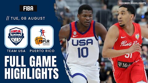 USA vs Puerto Rico Friendly Game In FIBA World Cup 2023