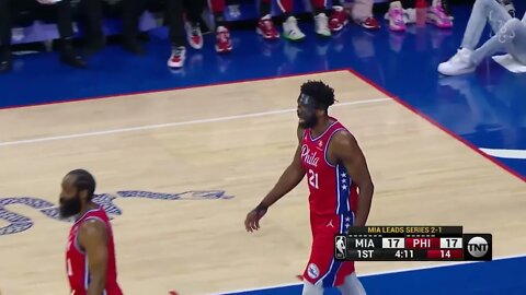 Joel Embiid Caged Victor Oladipo! The MaskedBiid Slayin!