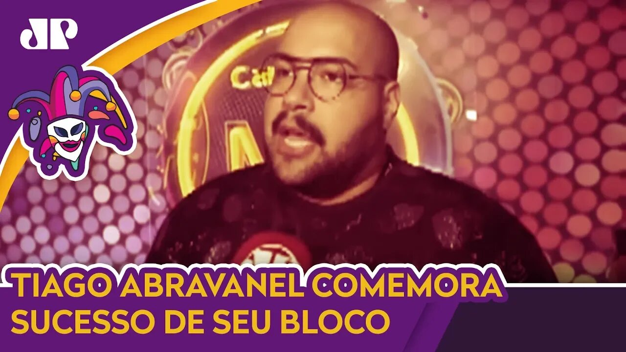 Tiago Abravanel celebra bloco em SP: 'Deu tudo certo'