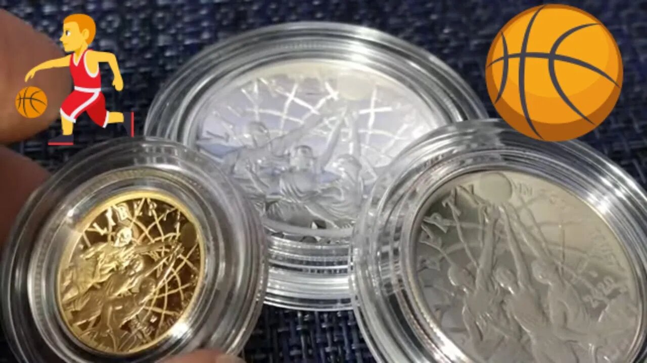 Basketball Commemorative Coins | Gold, Silver, Clad