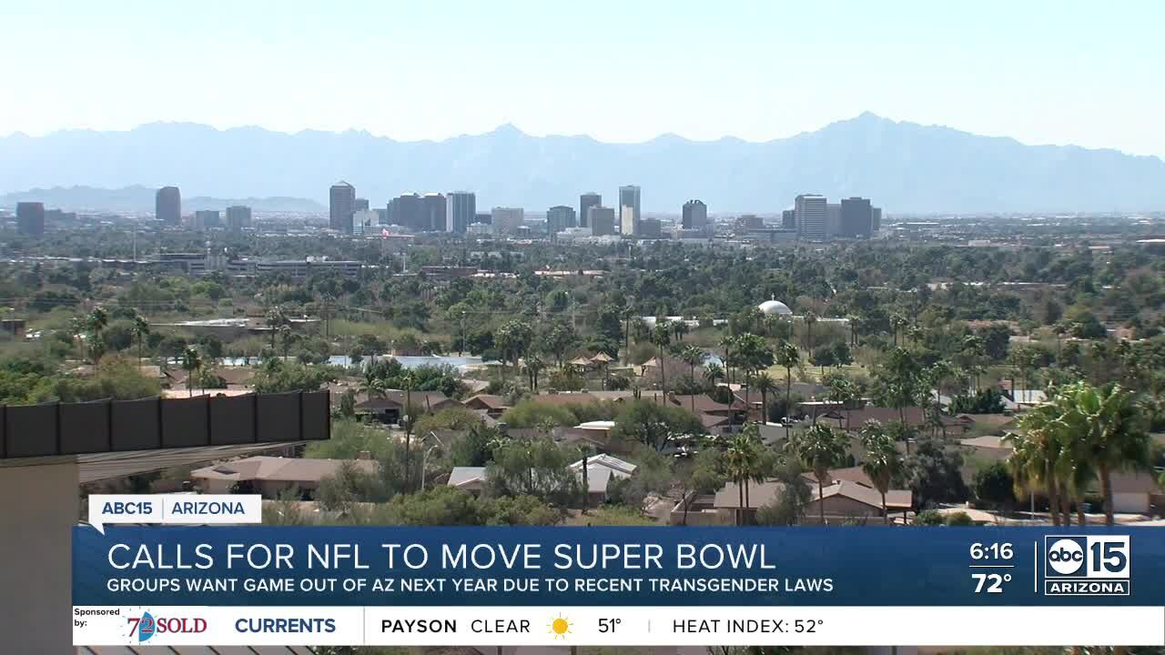 Arizona's LGBTQ community calls on NFL to move 2023 Super Bowl