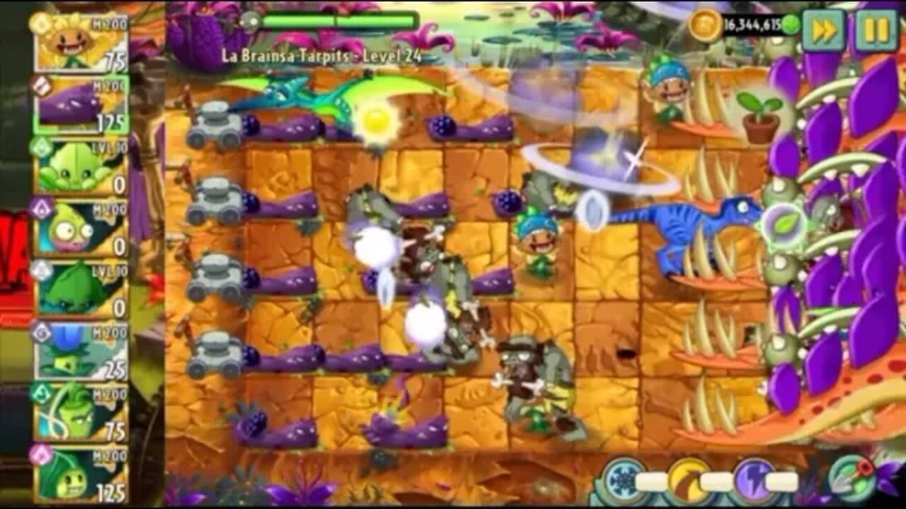 blastberry vine Plants vs Zombies _ Jurassic Marsh la Brainsa Tarpits