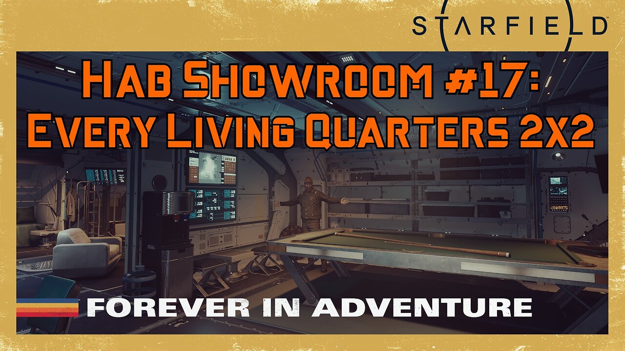 Starfield Hab Showroom 17: Every 2x2 Living Quarters