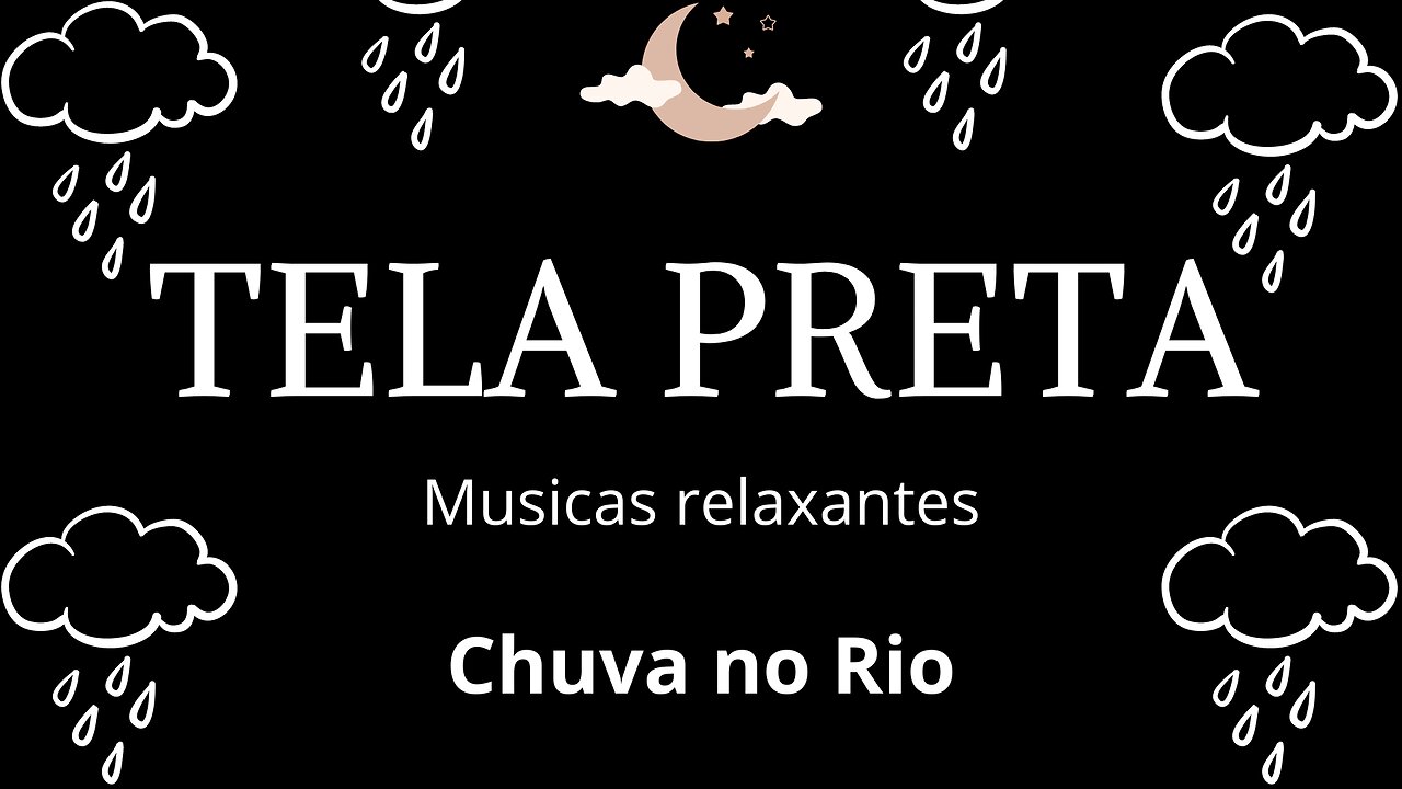 TELA PRETA - Chuva no Rio. DORMIR em 5 minutos. Sono e Relaxamento. #sono #relaxamento