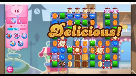 Candy Crush Level 5791 Talkthrough, 24 Moves 0 Boosters