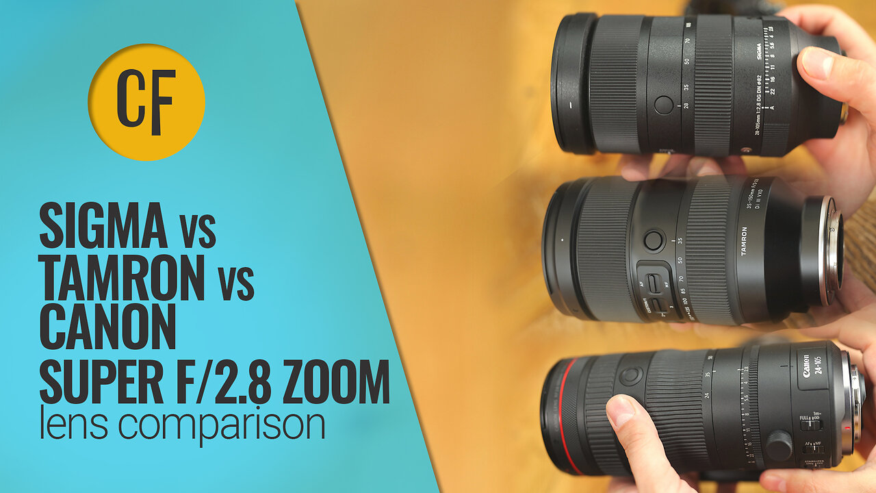 F/2.8 Super zoom battle: Sigma 28-105mm vs Tamron 35-150mm vs Canon 24-105mm