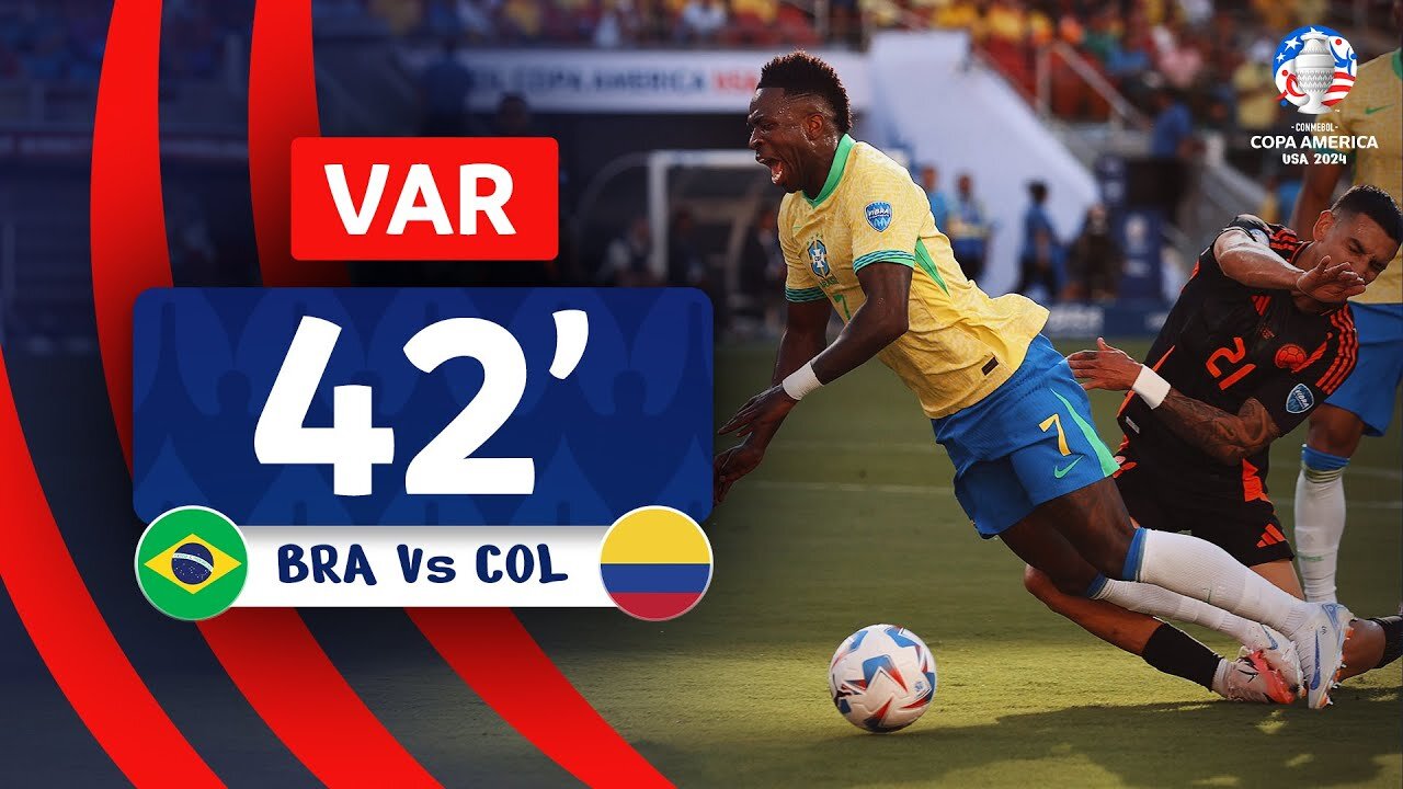 CONMEBOL Copa América - Revisão VAR - PENAL - BRASIL vs. COLOMBIA - Minuto 42