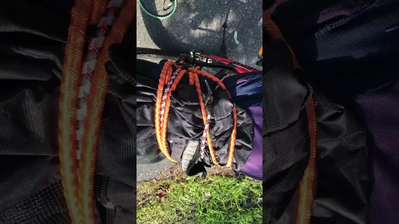 How to strap a #guitar to your #bike #letsgo #