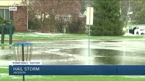 Hail storm hits Jackson