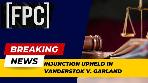 Breaking! Injunction Upheld On Frames and Receivers!