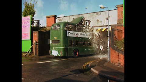 Bus Crashes Into Bridge