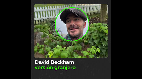 David Beckham muestra sus dotes de granjero en las redes