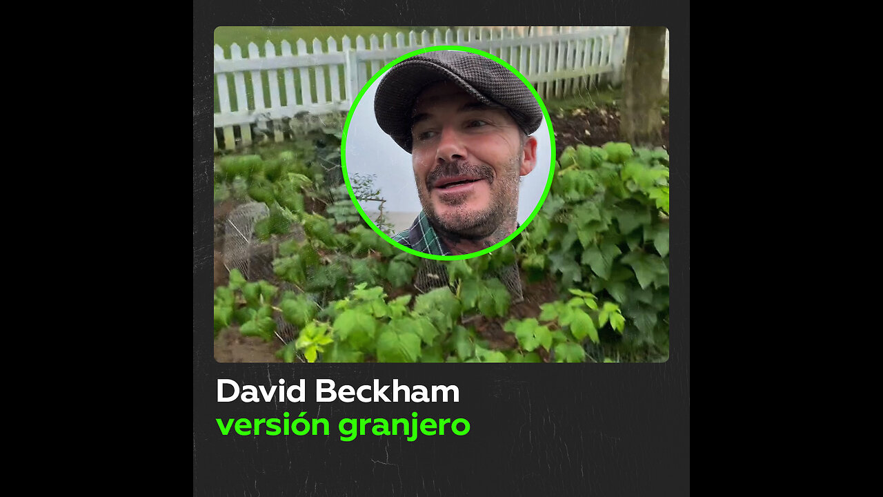 David Beckham muestra sus dotes de granjero en las redes