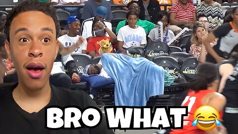 Terry Simmons Reacts To JiDion Goes To Sleep At a WNBA Game!