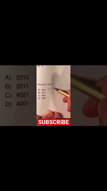 Difference of squares tricky math question