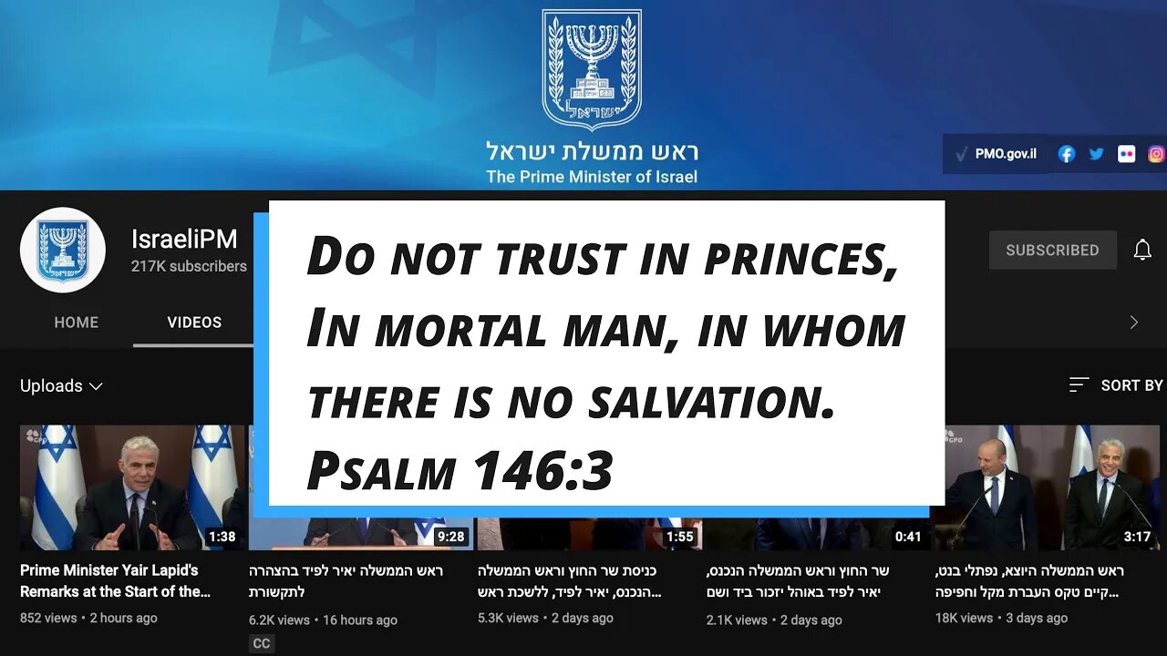 The Antichrist - Don't Trust in Princes!!! - Jacob Prasch