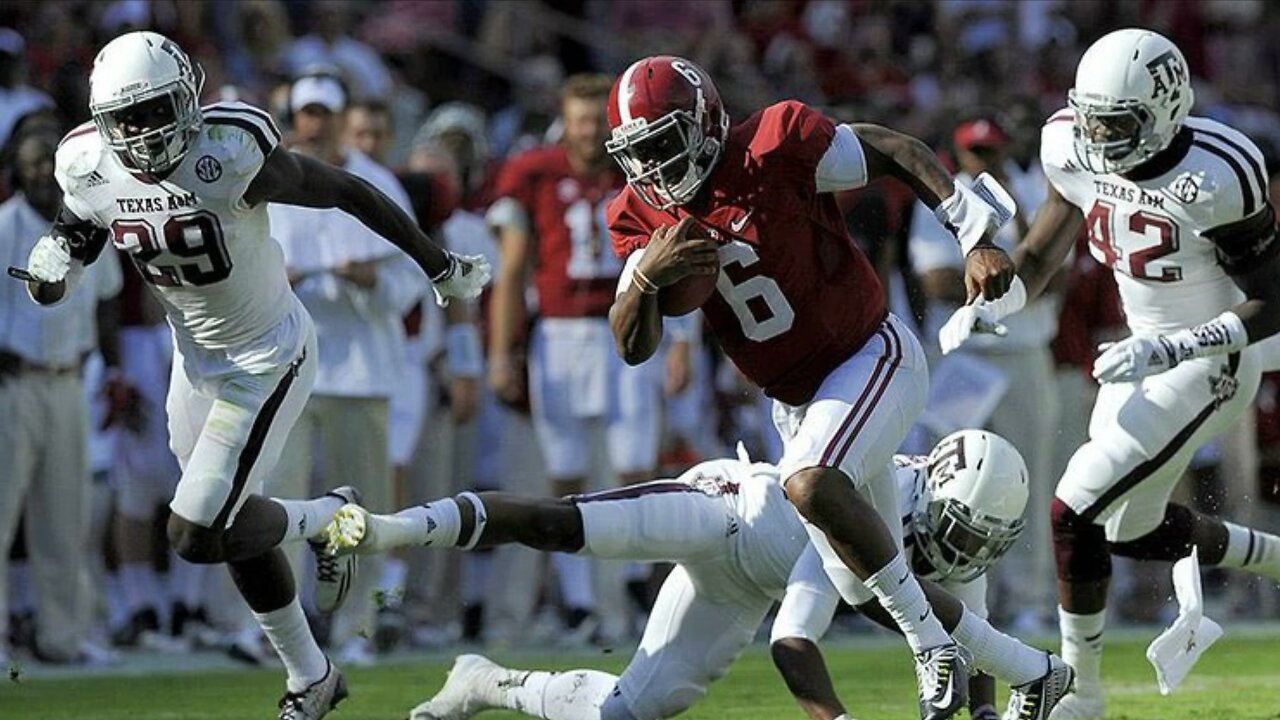 43 days until Alabama Football 🐘🔥 Blake Sims 43 yard TD against Texas A&M!