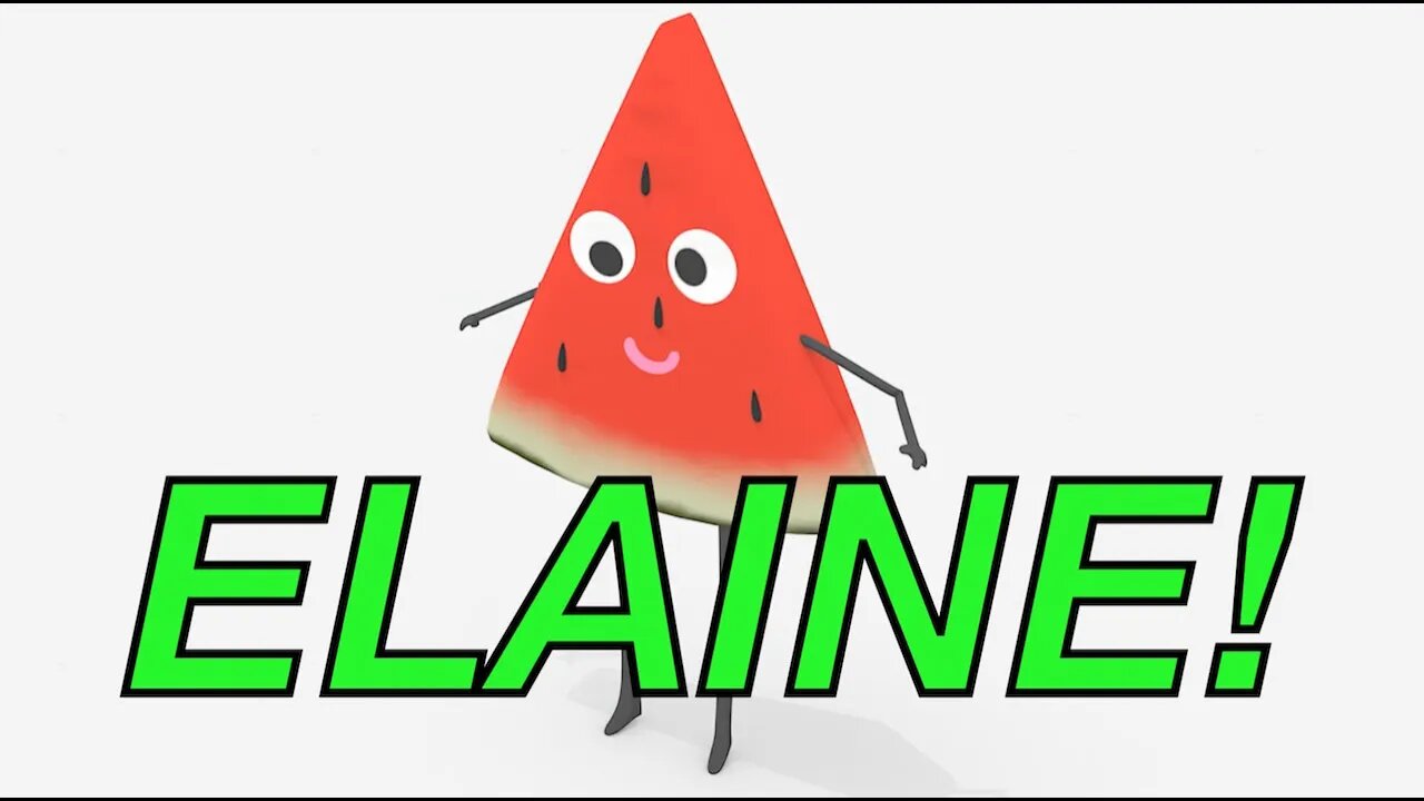 Happy Birthday ELAINE! - WATERMELON Birthday Song