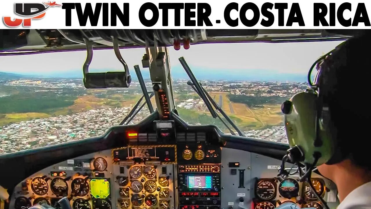 Piloting the Twin Otter across Costa Rica | Cockpit + External Views