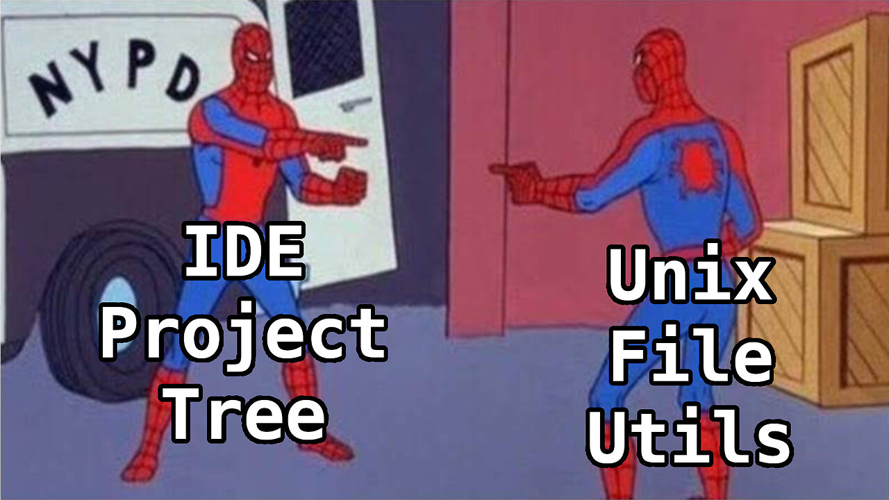 File Management in yout Unix IDE, or Just using the Utils over Project Tree