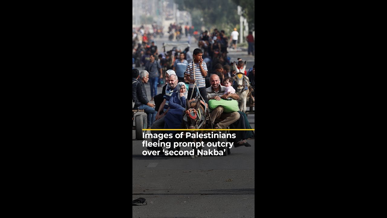 Images of Palestinians fleeing prompt outcry over 'second Nakba' | Al Jazeera Newsfeed