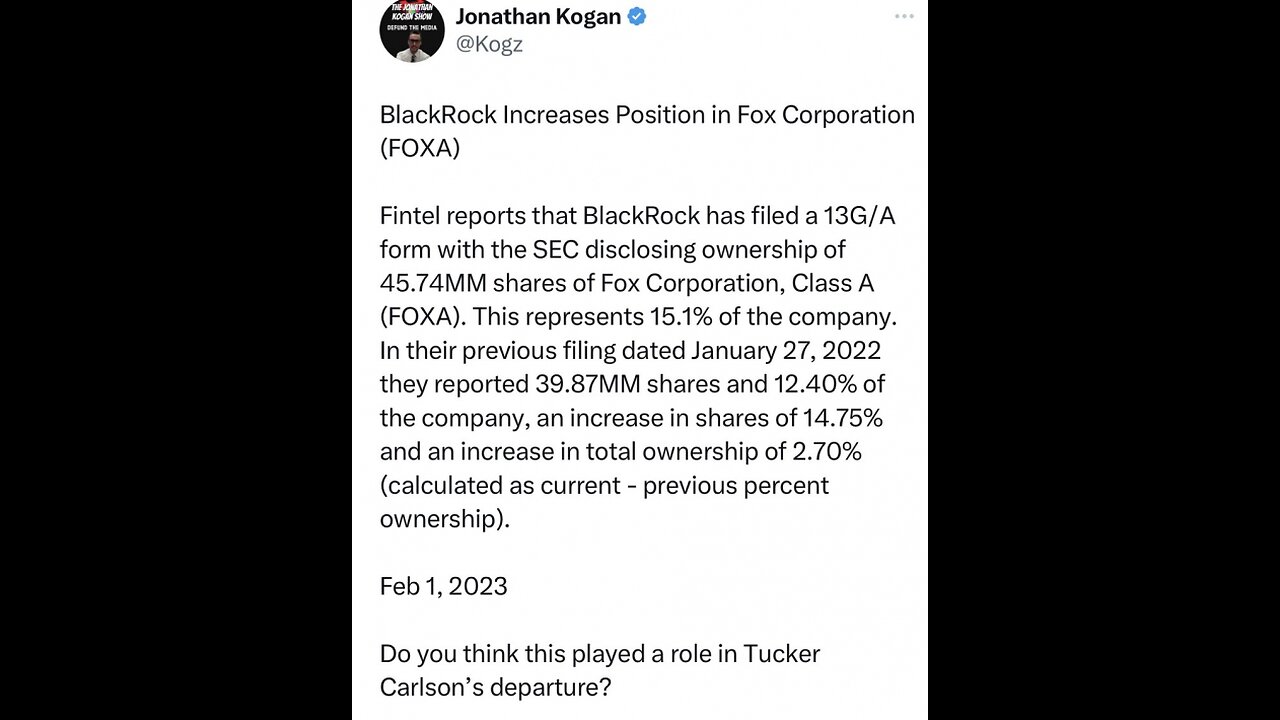 Tucker Carlson BREAKS SILENCE After Fox Firing | NUKES Libs, Trolls Haters | “What’s Next…”