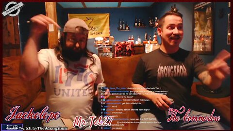 The Wrong Show hanging out and some games