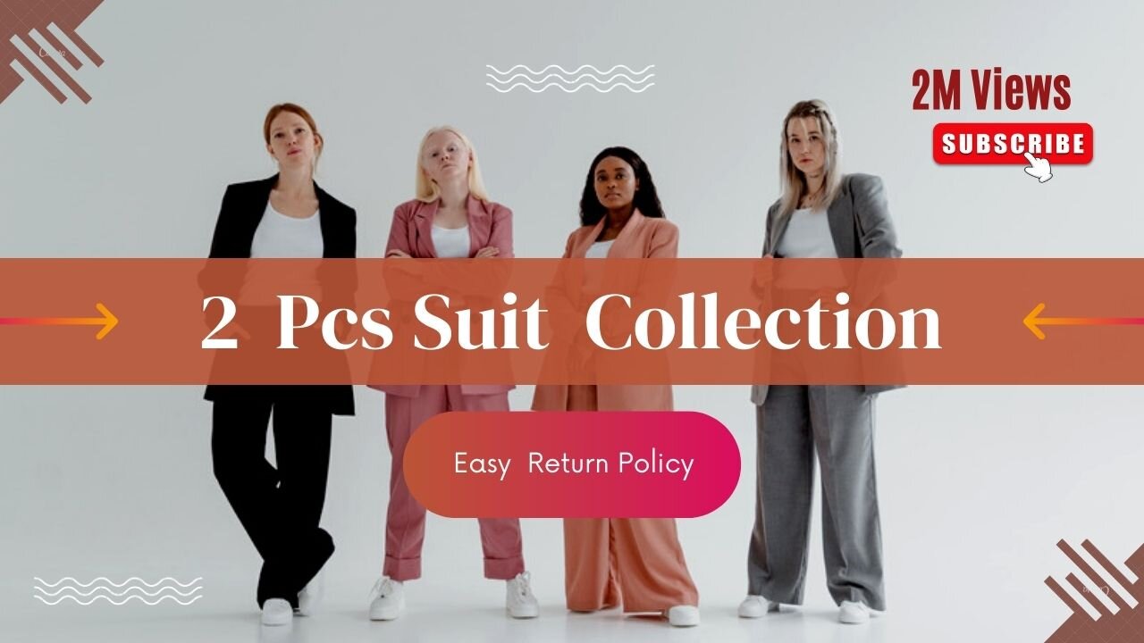 2 pcs suit collection / Low Price / Easy Return Policy/ Cloths / Viral-Cloths/