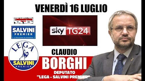 🔴 Interventi dell'On. Claudio Borghi ospite a "Sky Economia" del 16/07/2021.