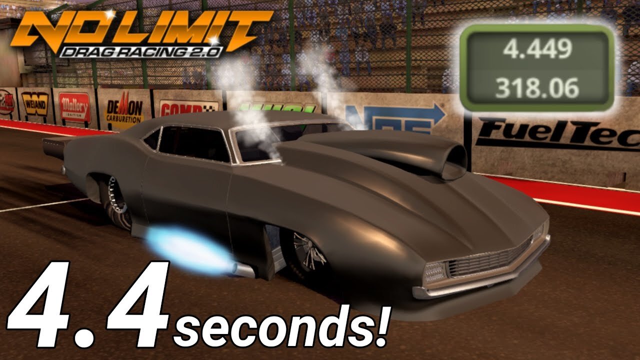 4.4 Seconds Pro Mod Camaro Tune! (Minor Retune) Division X U