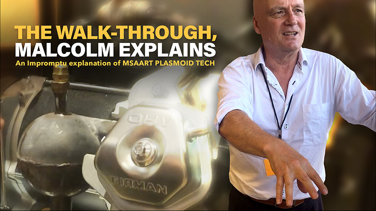 A UNPLANNED WALK-THROUGH OF THE MSAART PLASMOID TECH WITH MALCOLM BENDALL BEHIND THE SCENES AT TESLATECH, 2023