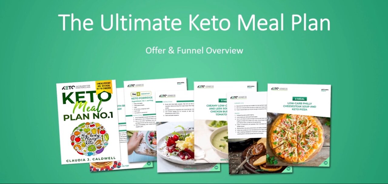 ⚡️The Ultimate Keto Meal Plan⚡️ (Absolutely Free Keto Recipe Book) To Loss Weight