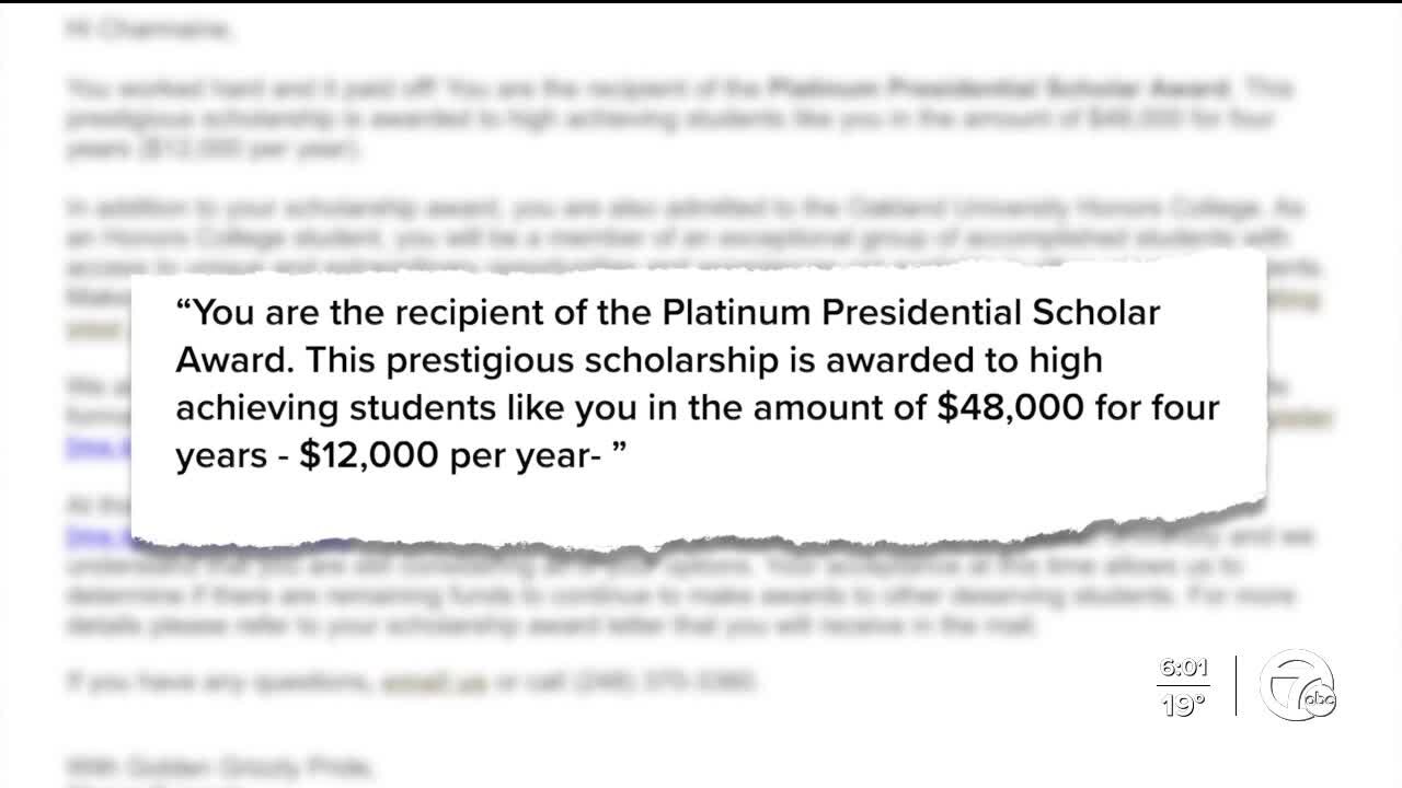Scholarship mistake impacts thousands