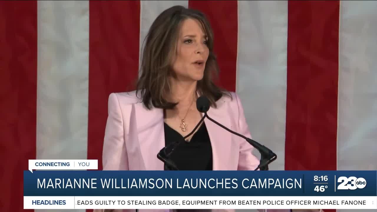 Marianne Williamson launches campaign