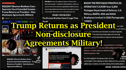 Trump Returns as President – Non-disclosure Agreements Military!