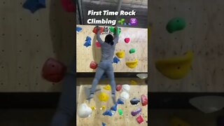 First Time Rock Climbing