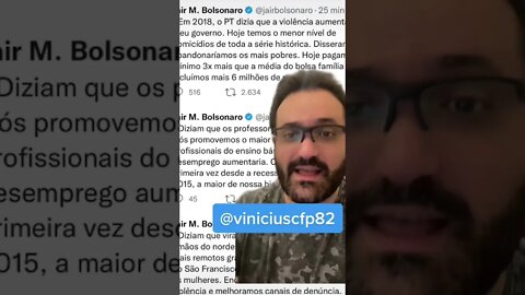 INVERTIDA! Bolsonaro rebate falácias do PT com entregas efetivas do Governo Federal. P1