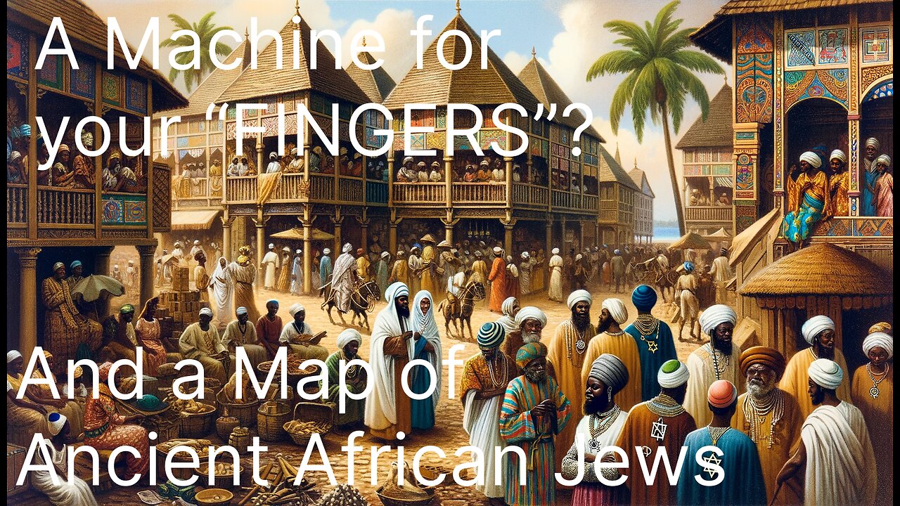 A Machine for Your 'Fingers' and ancient maps of African Jews!
