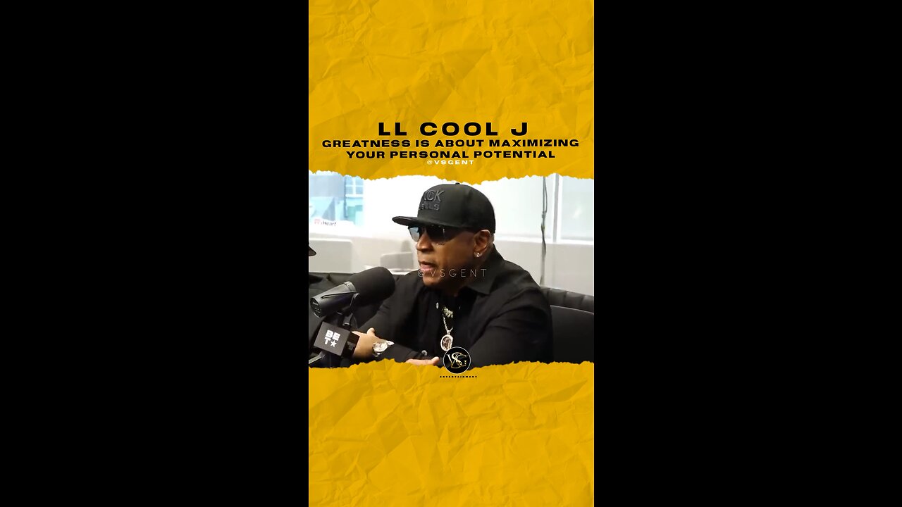 @llcoolj Greatness is about maximizing YOUR personal potential