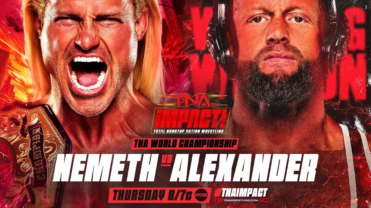 Nic Nemeth Retains TNA World Title After Time Limit Draw with Josh Alexander! #shorts