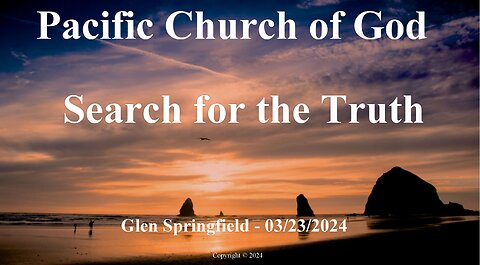 Glen Springfield - Search for the Truth