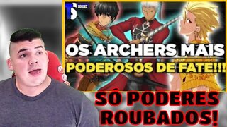 REACT NÍVEIS DE PODER DOS ARCHERS MAIS PODEROSOS DE FATE! - Taverna do Sensei - MELHOR DO MUNDO