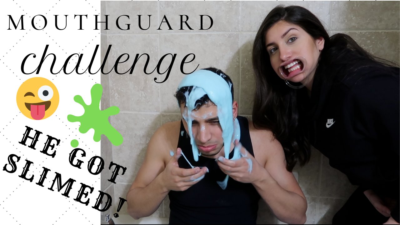 MOUTHGUARD CHALLENGE!! (LOSER GETS SLIMED)