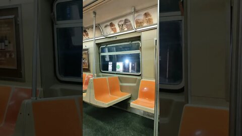 N subway in New York City 2021.