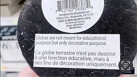 GLOBES ARE NOT FOR EDUCATIONAL PURPOSE