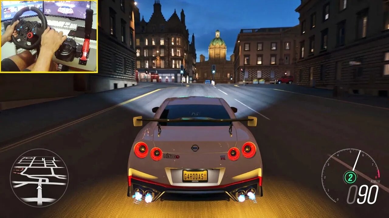 NISSAN GT-R 2017 - Forza Horizon 4 - FH4 / Logitech G29 Gameplay