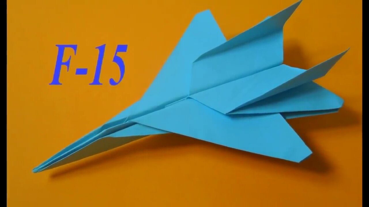 How to make an airplane out of paper. Origami Airplane