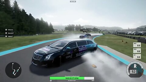 Lobby REACTS to REVERSE DRIFTING LIMO