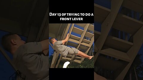 This one hurt a lot today. #workout #fun #practice #frontlever #calisthenics #shorts