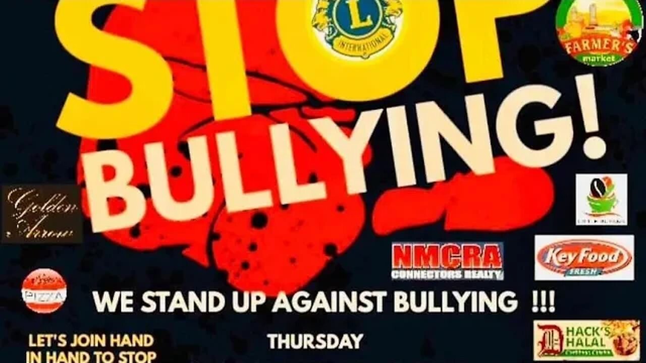 The Stop Bullying We stand up against Bullying Event at MS137 Playground Queens NY 10/12/23